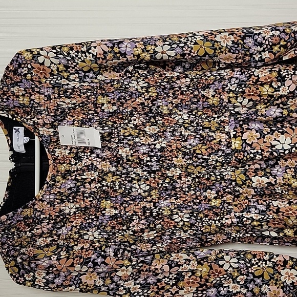 Lost + Wander Multicolor Floral Long Sleeve Dress, Womens Sz Med NWT - Picture 4 of 9